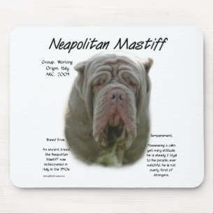 Mousepad Design de História de napolitano Mastiff (tawny)