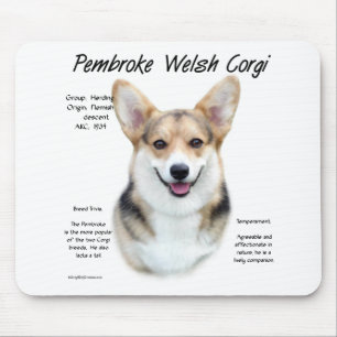 Mousepad Design de História de Pembroke Welsh Corg