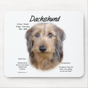 Mousepad Design de História do Dachshund (wirehair)