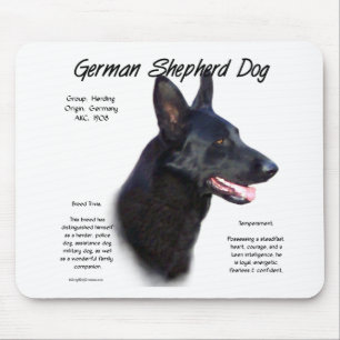 Mousepad Design de Histórico de Cachorro german shepherd (p