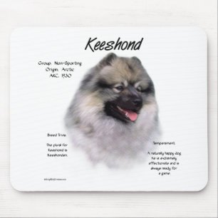 Mousepad Design de Histórico de Keeshond