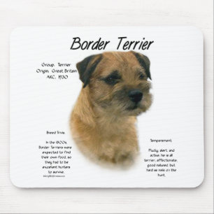 Mousepad Design de Histórico de Terrier de Borda