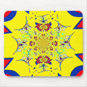 Mousepad Design de Impressão de Arte com Damasco Brilhante