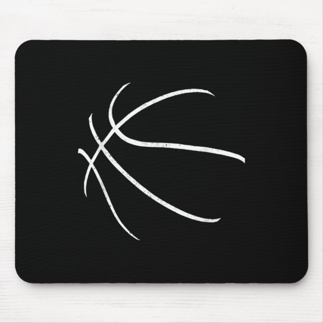 Mousepad Design de jogador de basquete Silhouette (Frente)