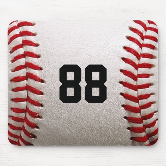 Mousepad Design de jogador de beisebol com número de camisa (Frente)