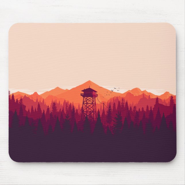 Mousepad Design de jogos maravilhosos do "FireWatch" (Frente)