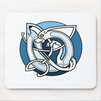 Mousepad Design de Knotwork do céltico - cão azul