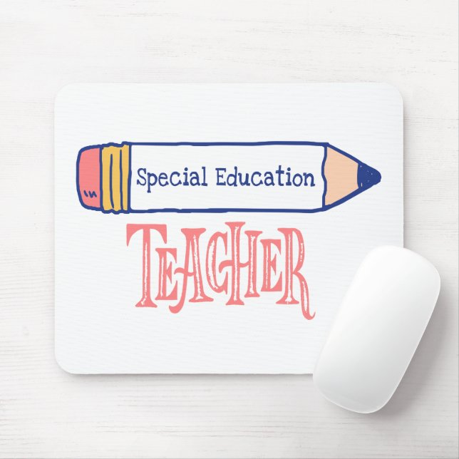Mousepad Design de Lápis de Professores Especiais (Com mouse)