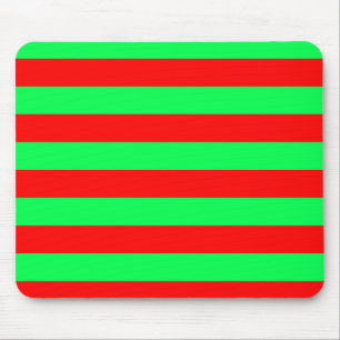 Mousepad Design de Listras Vermelhas e Verdes