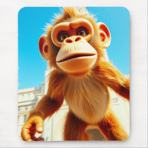 Mousepad Design de Macaco