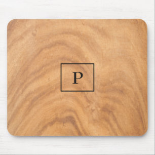 Mousepad Design de madeira monograma
