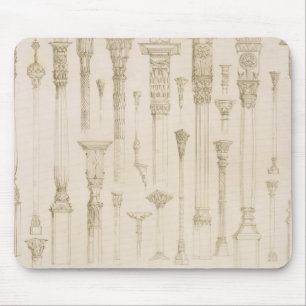 Mousepad Design de madeira persa e turco da coluna, 'de A
