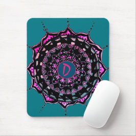 Mousepad Design de Mandala Inicial Personalizada