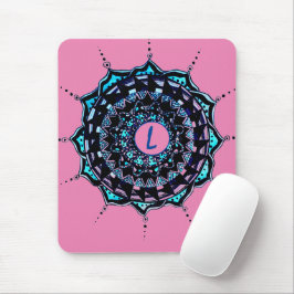 Mousepad Design de Mandala Inicial Personalizada