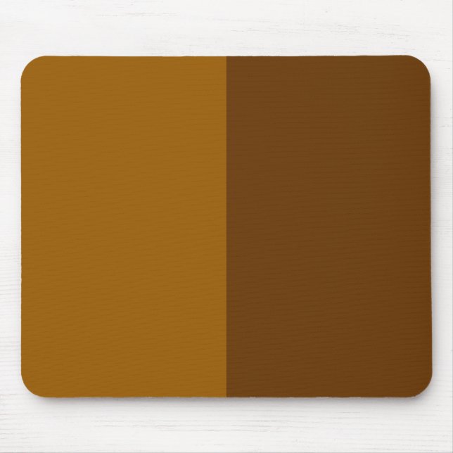 Mousepad Design de meio lado castanho escuro claro (Frente)