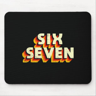 Mousepad Design de Meme Divertido Seis Sete 6 7
