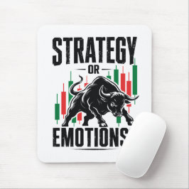 Mousepad Design de Mentalidade de Negociação de Touro com E
