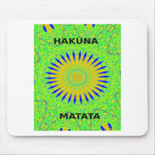 Mousepad Design de Motif Africano em Impressão de Arte Verd