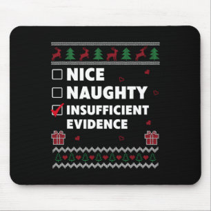 Mousepad Design de Natal Insuficiente para a Lista travessa