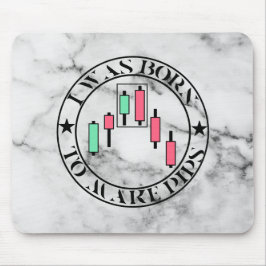 Mousepad Design de Negociação | Padrão de baixa Mármore | P