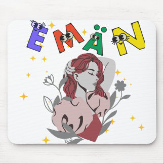 Mousepad design de nome fofo EMAN