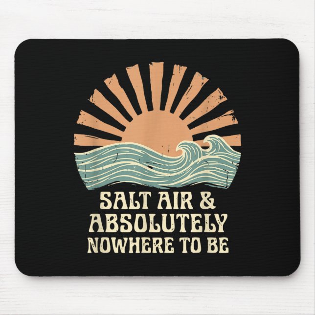 Mousepad design de ondas de praia de férias de cruzeiro (Frente)