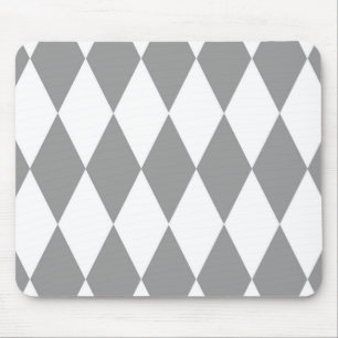 Mousepad Design de Padrão de Ouros Brancos de Harlequin cin