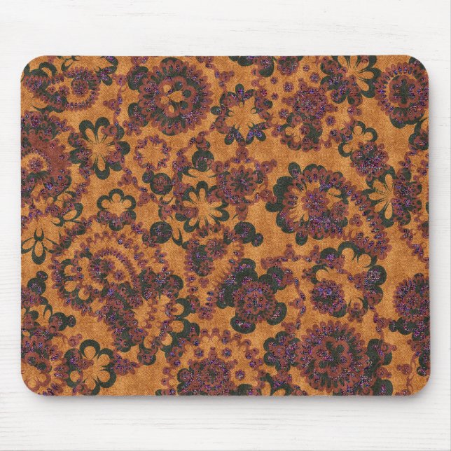 Mousepad Design de padrões de  sem costura paisley de safen (Frente)