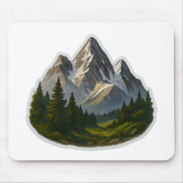 Mousepad Design de Paisagem de Montanha