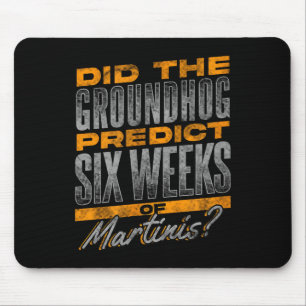 Mousepad Design de Predição de Martini Engraçado do Dia do