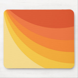 Mousepad Design de raios solares laranja e amarelo-estilo r