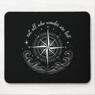 Mousepad design de rosa dos ventos náutica com inspiração