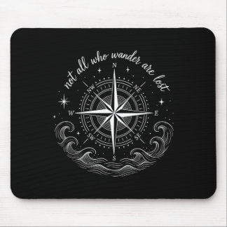 Mousepad design de rosa dos ventos náuticos com inspirador