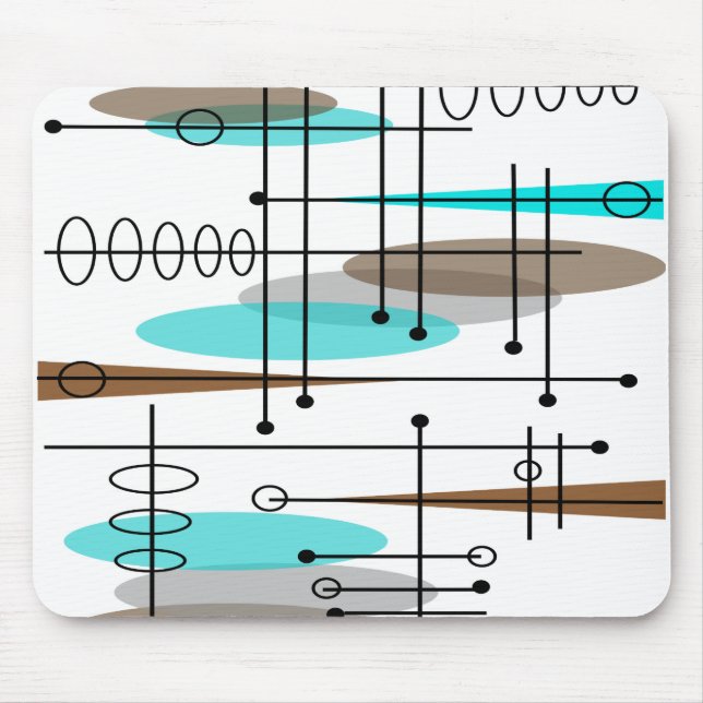 Mousepad Design de século 13 inspirado na era atômica (Frente)