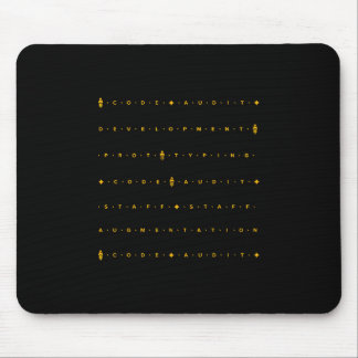 Mousepad Design de Serviços de Protetor Laranja Negro