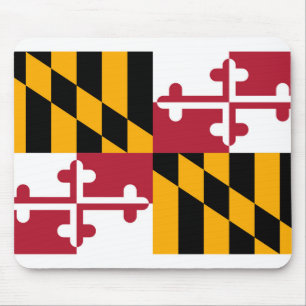 Mousepad Design de Sinalizador do Estado de Maryland