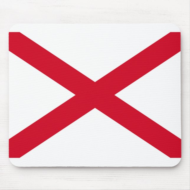 Mousepad Design de Sinalizador do Estado do Alabama (Frente)