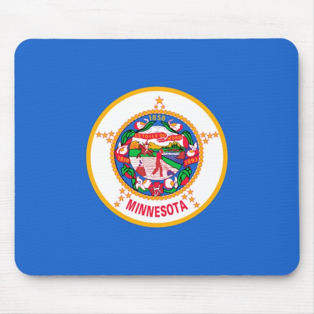 Mousepad Design de Sinalizador do Estado do Minnesota (Frente)
