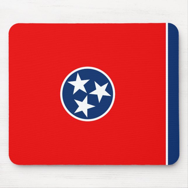 Mousepad Design de Sinalizador do Estado do Tennessee (Frente)