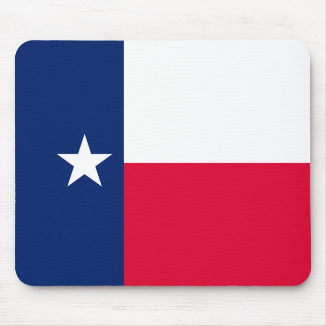 Mousepad Design de Sinalizador do Estado do Texas (Frente)