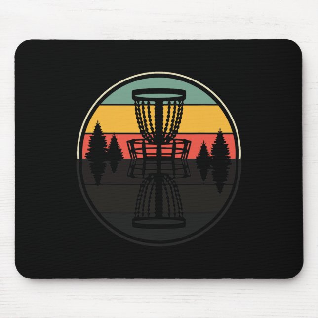 Mousepad Design de Sombreado Divertido Frisbee de Golfe Dis (Frente)