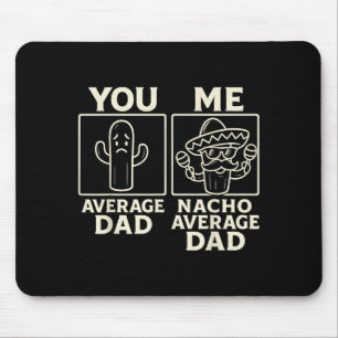 Mousepad design de sombrero de cacto divertido do papai méd