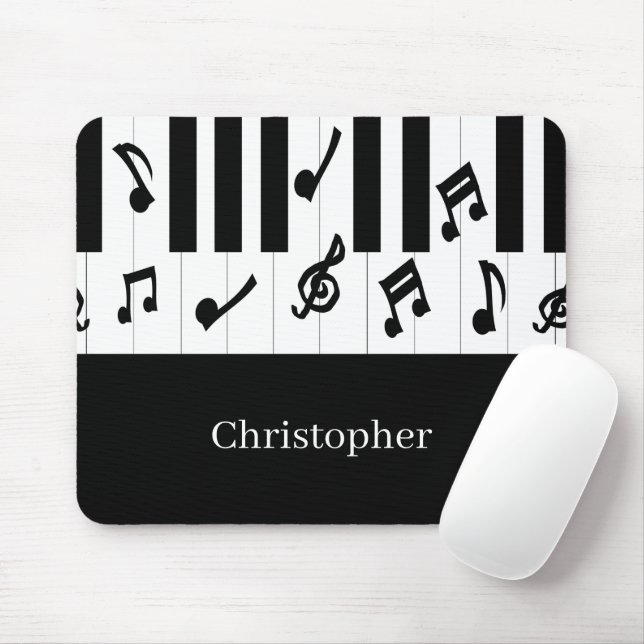 Mousepad Design de Teclado de Piano (Com mouse)
