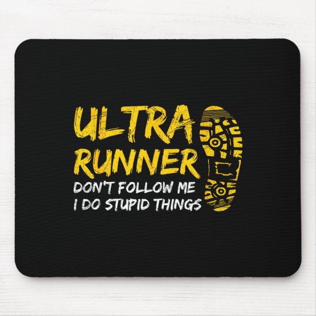 Mousepad Design de Ultra Maratona Para um Corredor de Ultra (Frente)