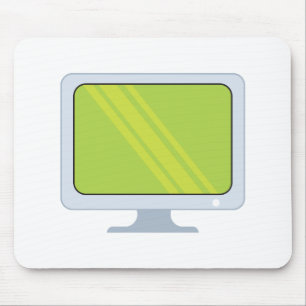 Mousepad design de vetor de monitor de pc de tela plana