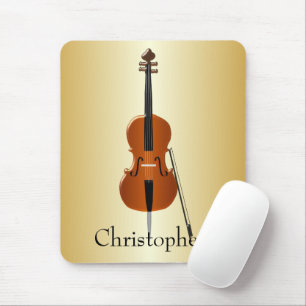Mousepad Design de Violoncelo Personalizado