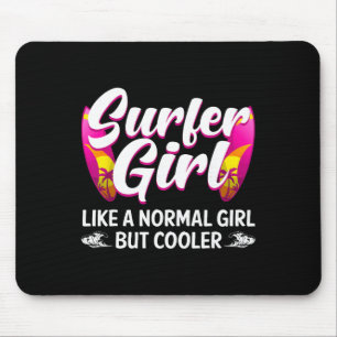Mousepad Design Divertido de Garota Surfista Para Mulheres