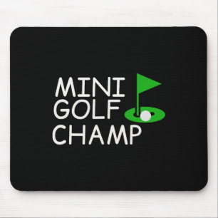 Mousepad Design Divertido de Golfe Miniatura Campeão de Put
