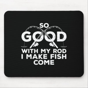 Mousepad Design Divertido de Pesca para Homens Mulheres Pes