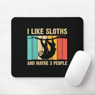 Mousepad Design Divertido de Preguiça para Homens Mulheres 